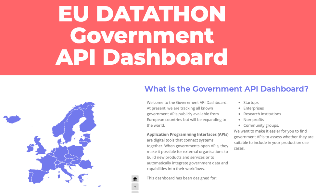 Government API Dashboard